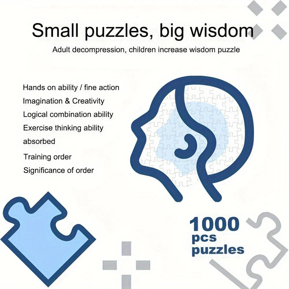 1000-Teiliges Rundes Astrologie-Puzzle – Für Puzzle-Fans und Sternenfreunde