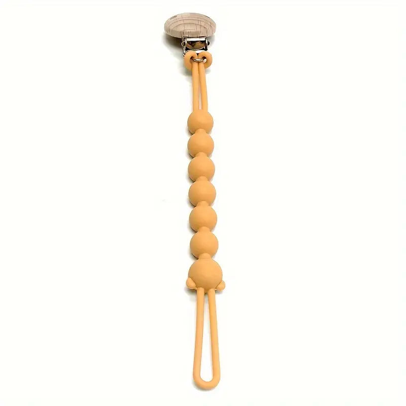 Bärchen Schnullerkette mit Sicherheitsclip für Babys