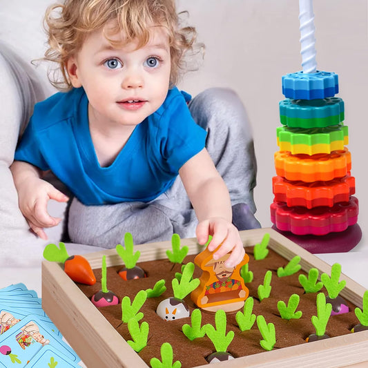 Montessori Filzfarm Spielzeug – Lernspielzeug für kleine Tierfreunde