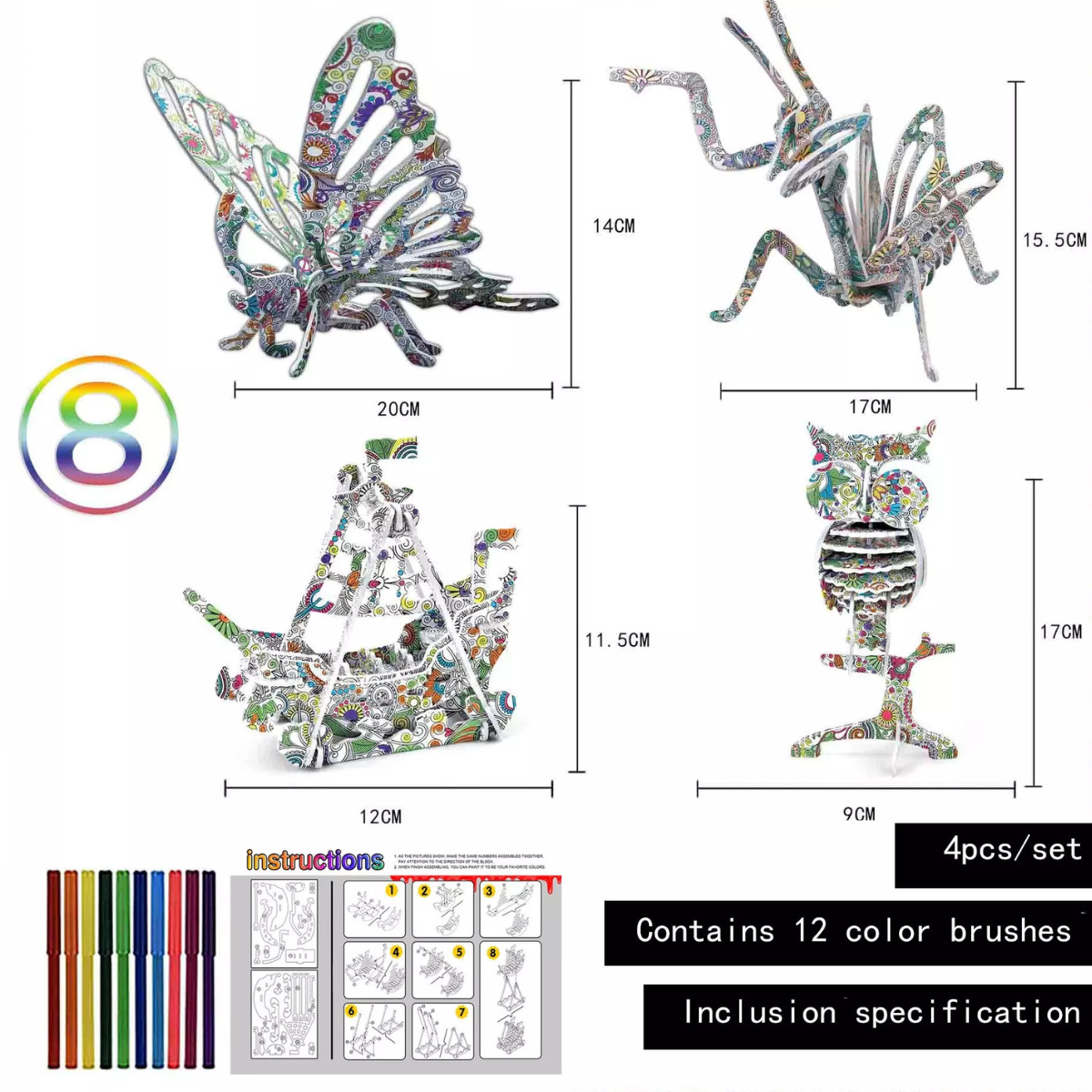 3D-Puzzle – Gestalten Sie Ihre eigene Skulptur (2+1 GRATIS)