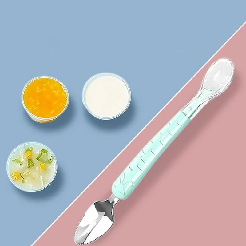 2-in-1 Silikon Löffel für Babys – Sanftes und sicheres Essen für die Kleinsten
