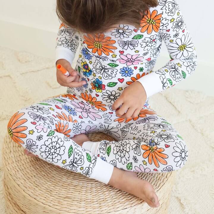 DIY Kinder Pyjama zum Ausmalen – Kreativer Spaß für Kinder