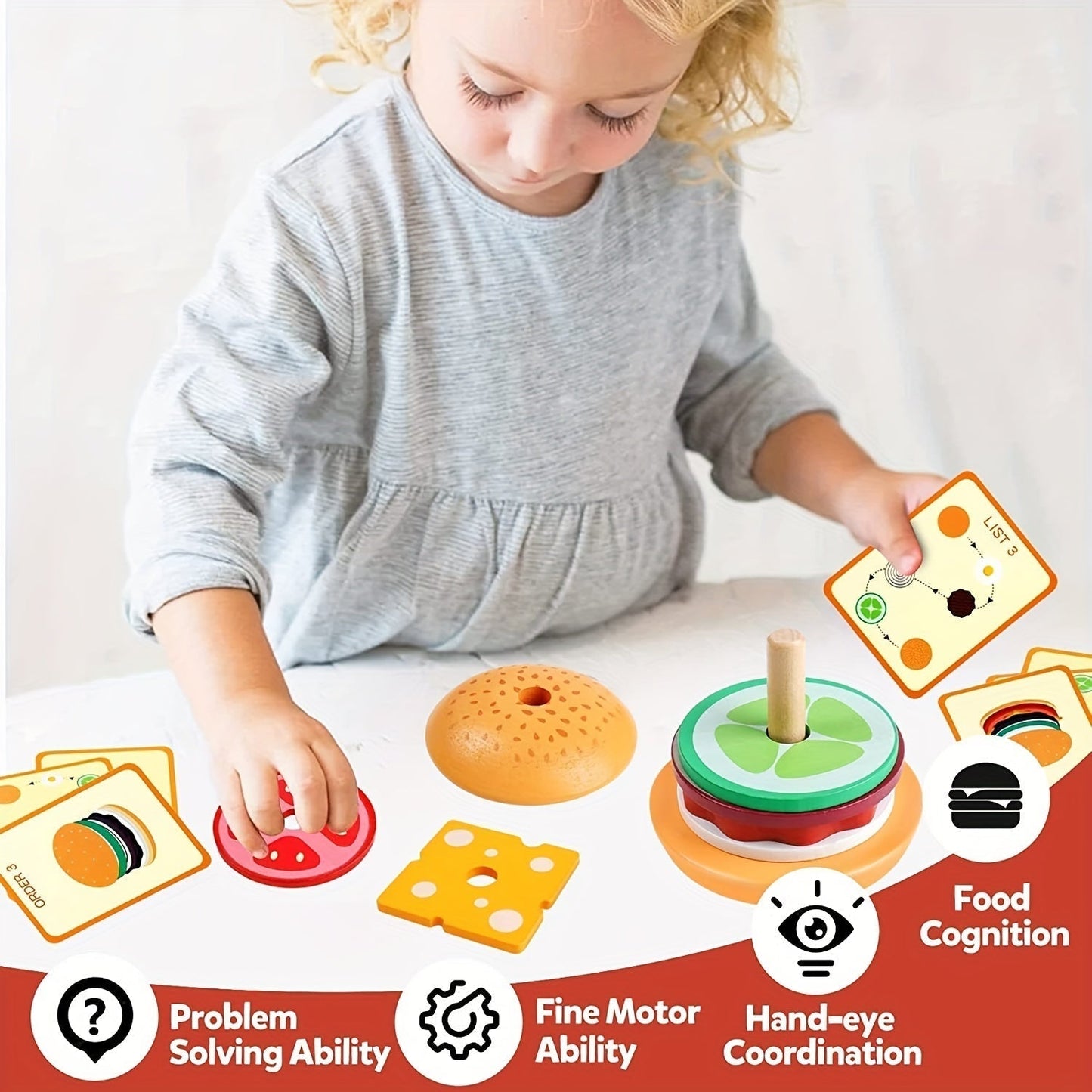 Montessori Stapelspielzeug für Kinder