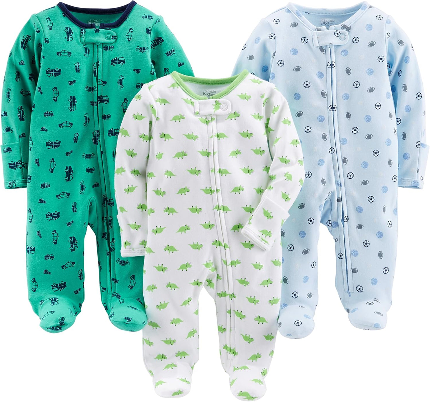 3er-Pack Baby Winter Schlaf- und Strampelanzüge für kalte Tage