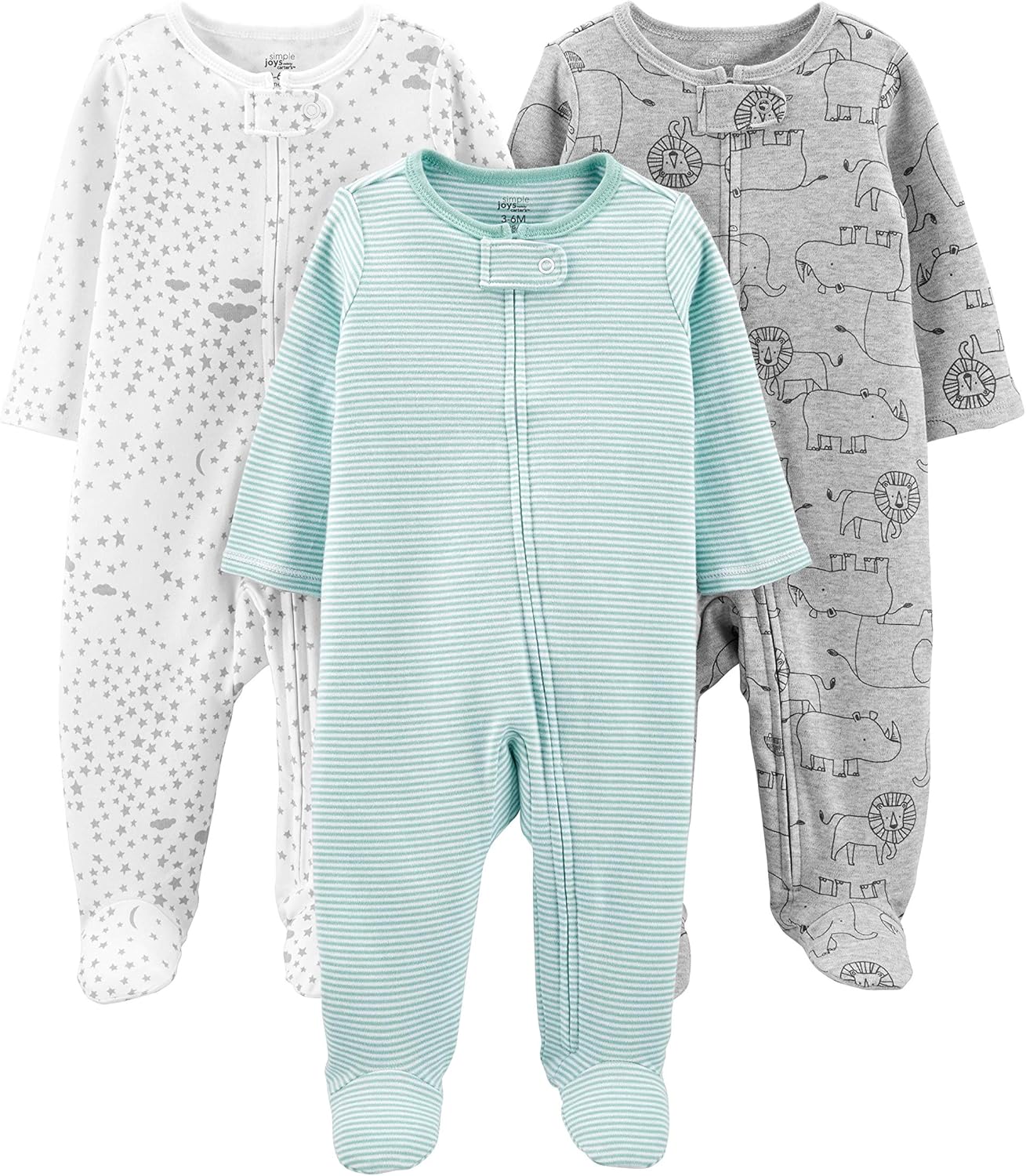 3er-Pack Baby Winter Schlaf- und Strampelanzüge für kalte Tage