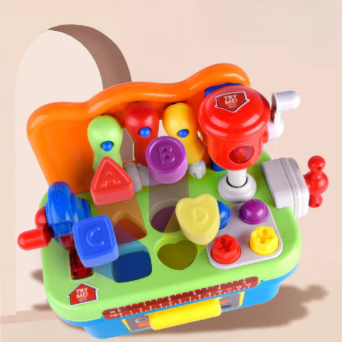 Werkbank-Spaß – Interaktives Lernspielzeug mit Werkzeug und Formen für Kinder