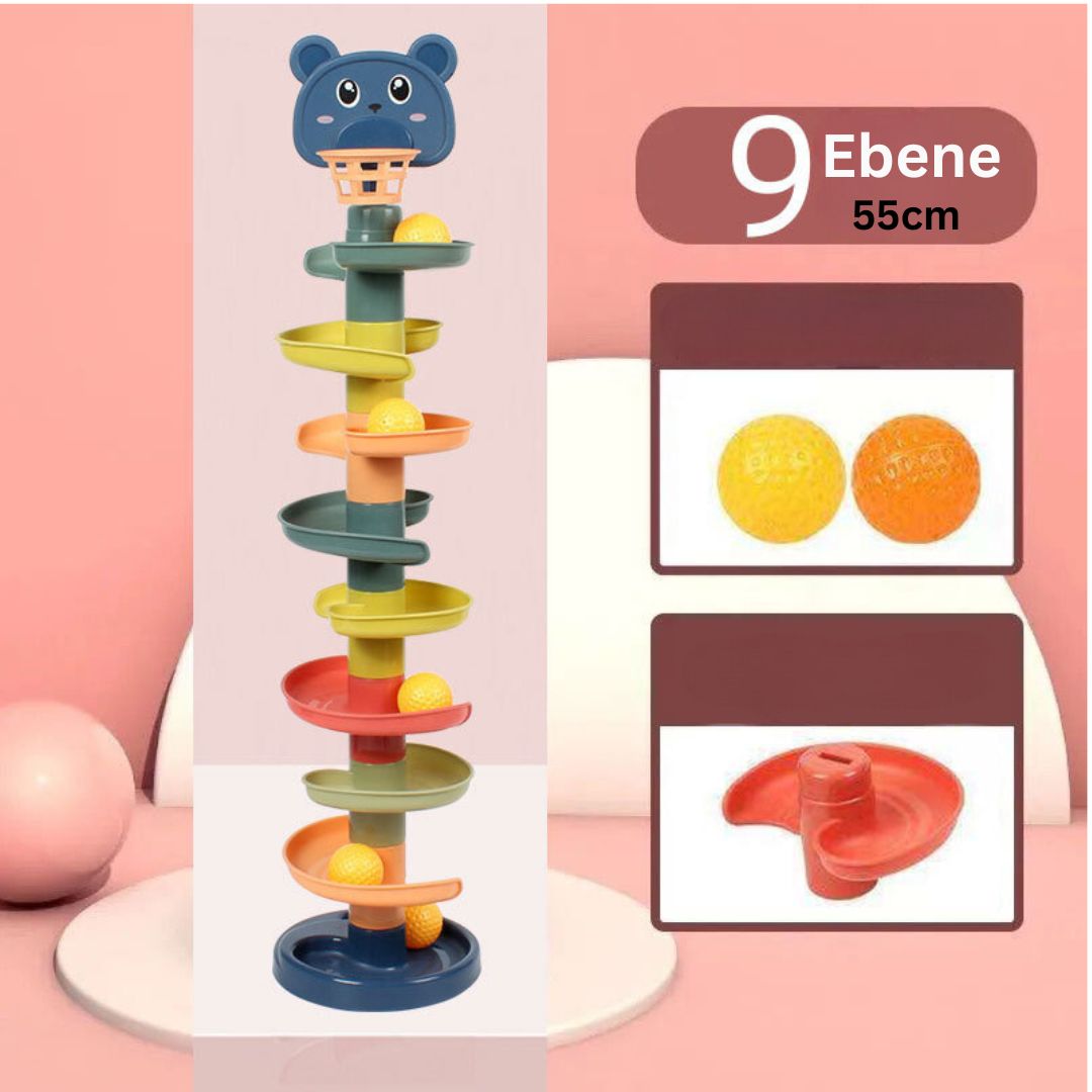 Bunter Montessori Ball Turm für Kinder