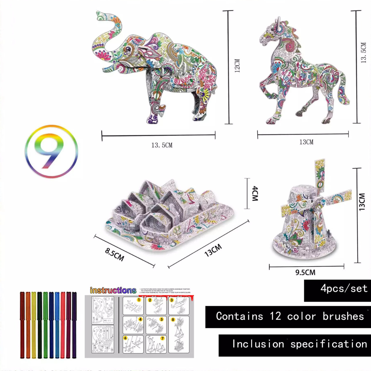 3D-Puzzle – Gestalten Sie Ihre eigene Skulptur (2+1 GRATIS)
