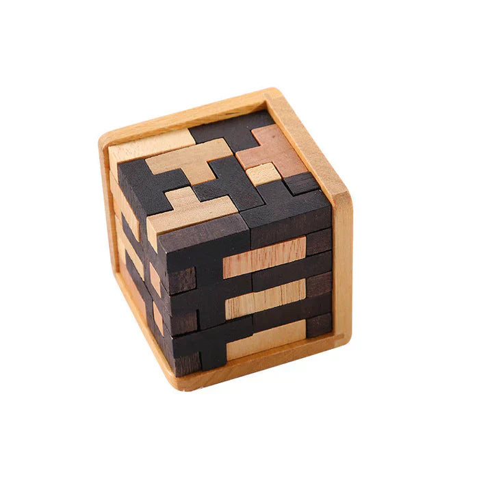 3D Holz-Puzzle – Kreatives Denkspiel für Meister der Herausforderung