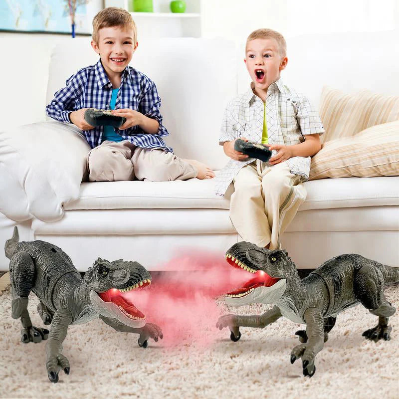 Fernsteuerbarer Dinosaurier mit Nebelfunktion für Kinder