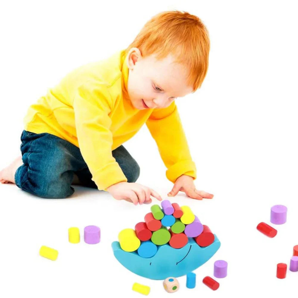 Farbenfrohes Stapelspielzeug – Kreatives Lernspielzeug für Kinder mit verschiedenen Formen