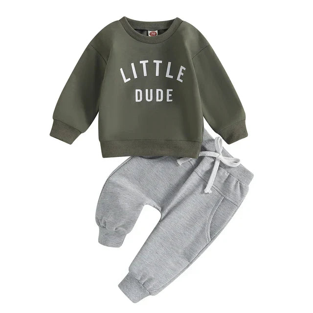 Stylisches 'Little Dude' Baumwoll-Set für Kinder