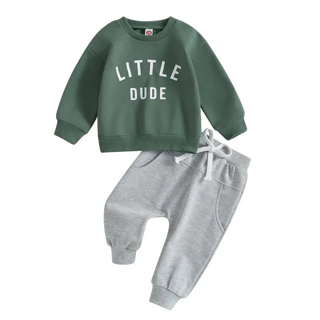 Stylisches 'Little Dude' Baumwoll-Set für Kinder