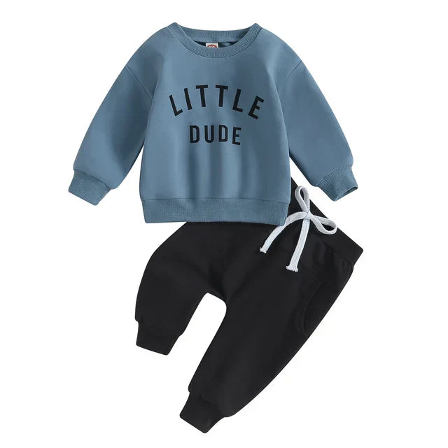 Stylisches 'Little Dude' Baumwoll-Set für Kinder