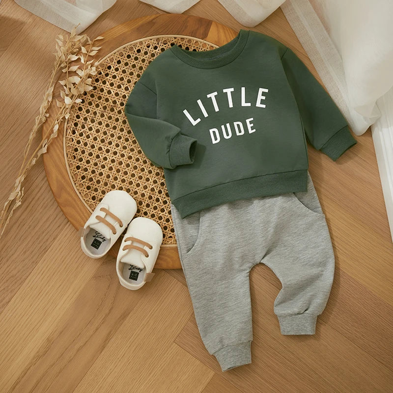 Stylisches 'Little Dude' Baumwoll-Set für Kinder