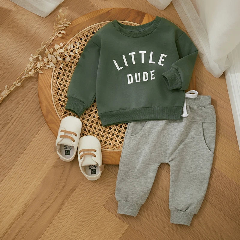 Stylisches 'Little Dude' Baumwoll-Set für Kinder