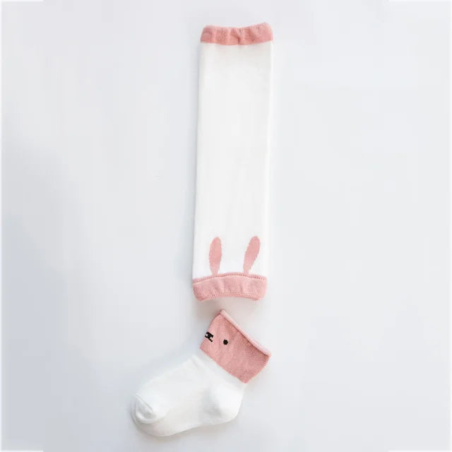 Niedliche Baby-Kniestrümpfe mit Tiermotiven – Weiche Strümpfe für Kinder in charmanten Designs