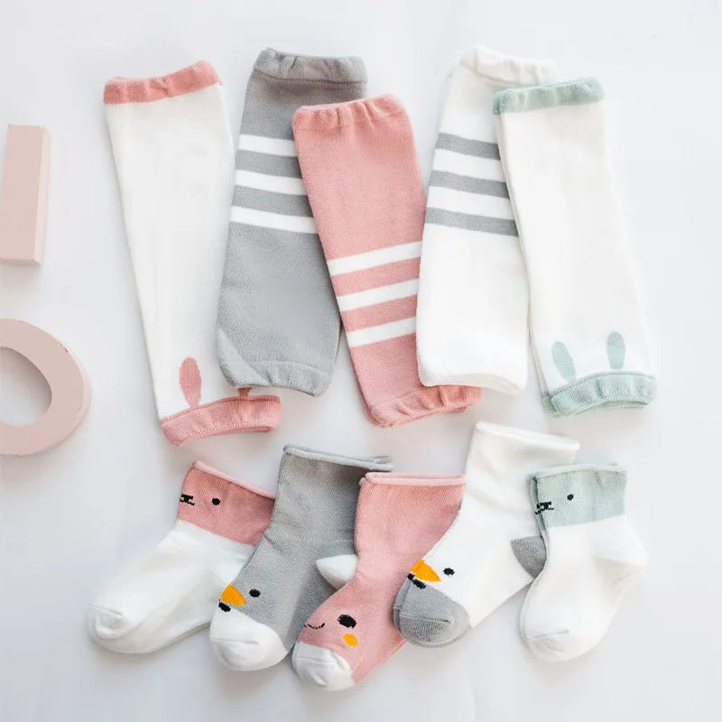 Niedliche Baby-Kniestrümpfe mit Tiermotiven – Weiche Strümpfe für Kinder in charmanten Designs