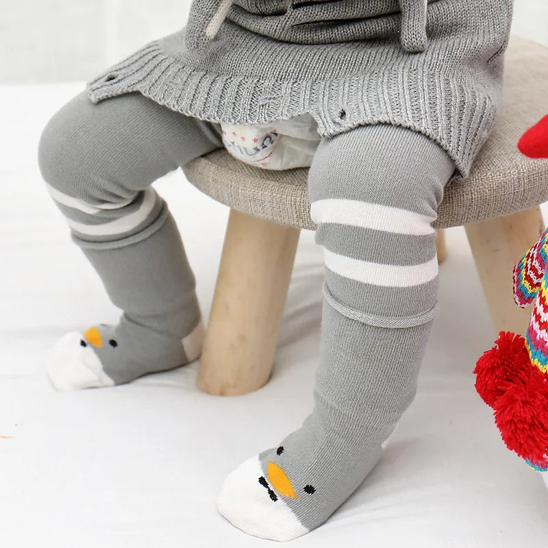 Niedliche Baby-Kniestrümpfe mit Tiermotiven – Weiche Strümpfe für Kinder in charmanten Designs