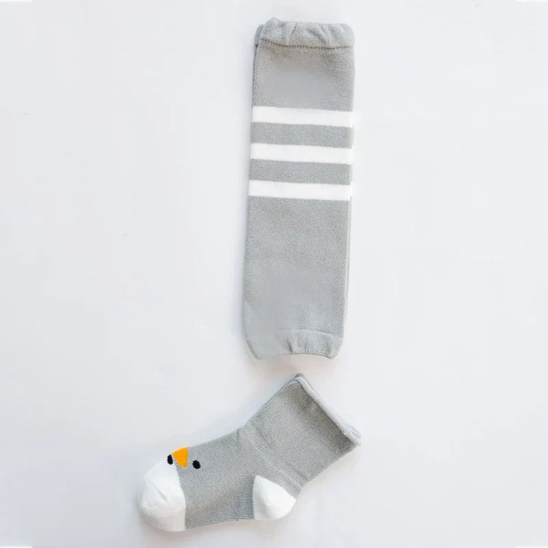 Niedliche Baby-Kniestrümpfe mit Tiermotiven – Weiche Strümpfe für Kinder in charmanten Designs