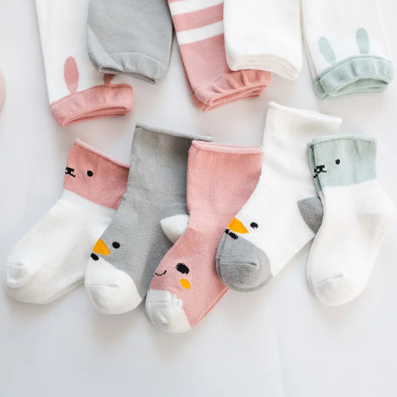 Niedliche Baby-Kniestrümpfe mit Tiermotiven – Weiche Strümpfe für Kinder in charmanten Designs