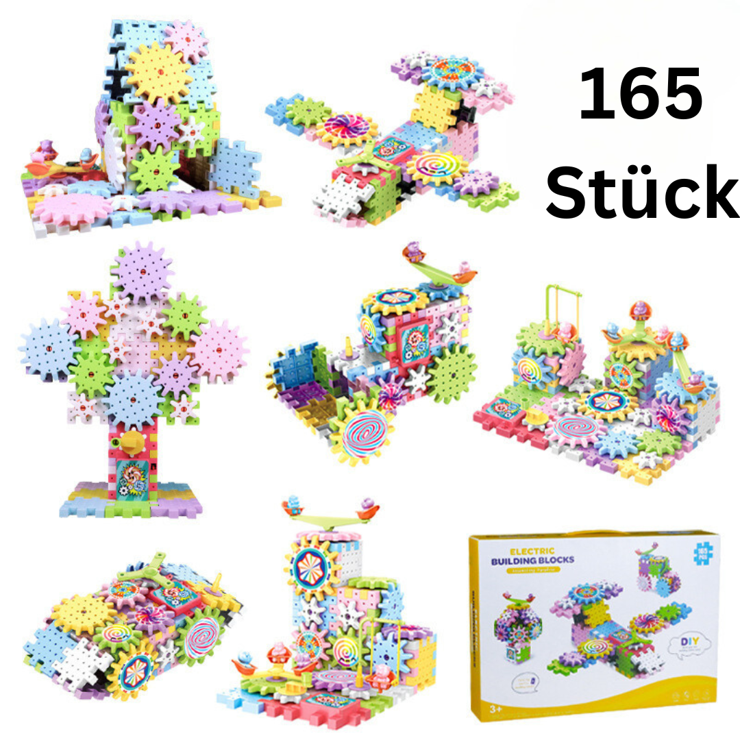 Montessori Zahnrad-Baustein Set für Kinder