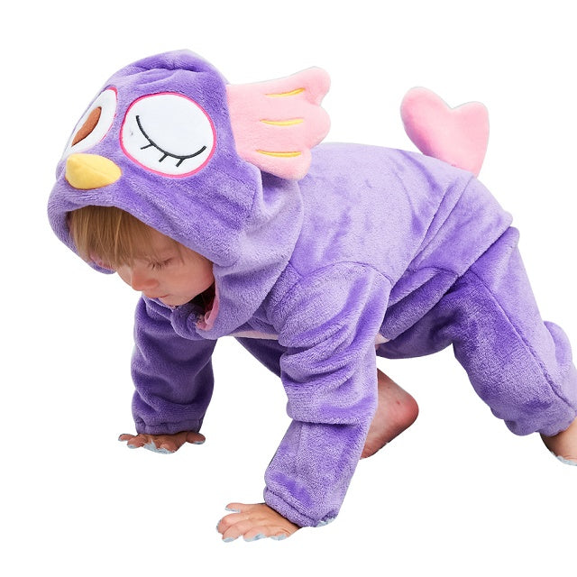 Bequemer Baby-Overall mit Kapuze und Reißverschluss – Für Kuschelige Wärme