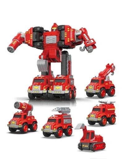 5-in-1 Transformer Auto Spielzeug Set