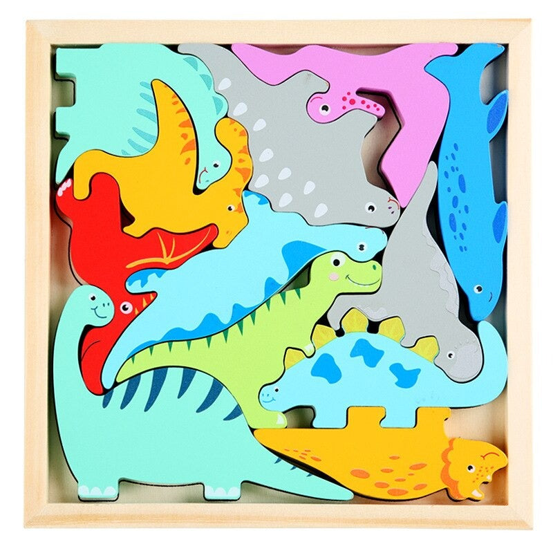 Kreatives Holzpuzzle Set – 2+1 GRATIS