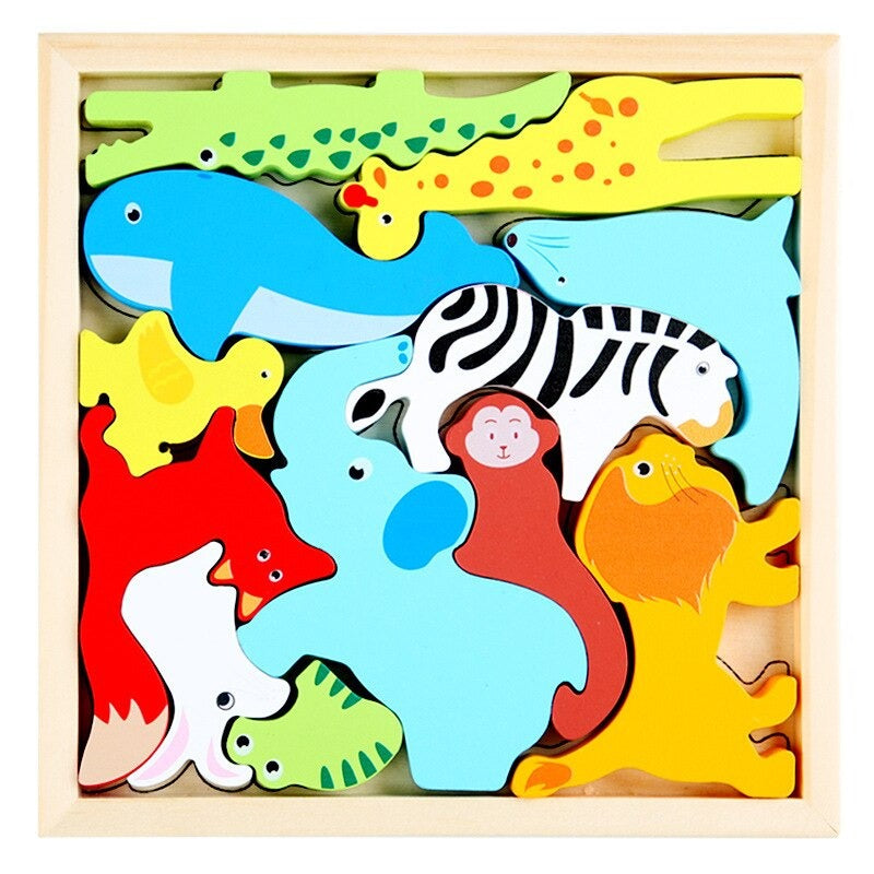 Kreatives Holzpuzzle Set – 2+1 GRATIS