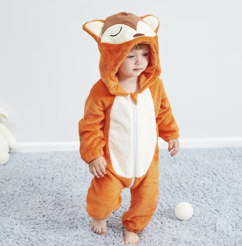 Niedlicher Tier-Motiv Babystrampler