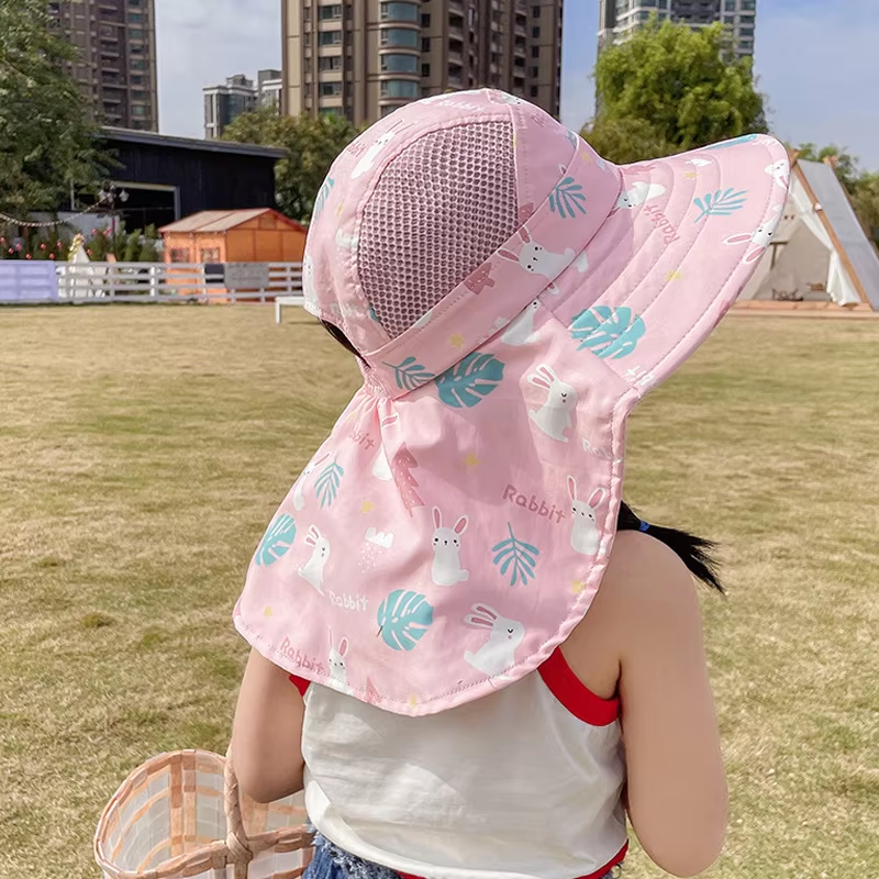 Verstellbarer Kinder Sonnenhut mit UPF 50+ - Breite Krempe für Optimalen Sonnenschutz