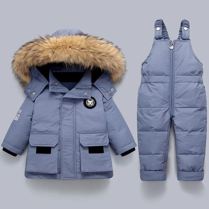Kuschelige Warme Kinderjacke und Overall – Perfekter Schutz für kalte Tage