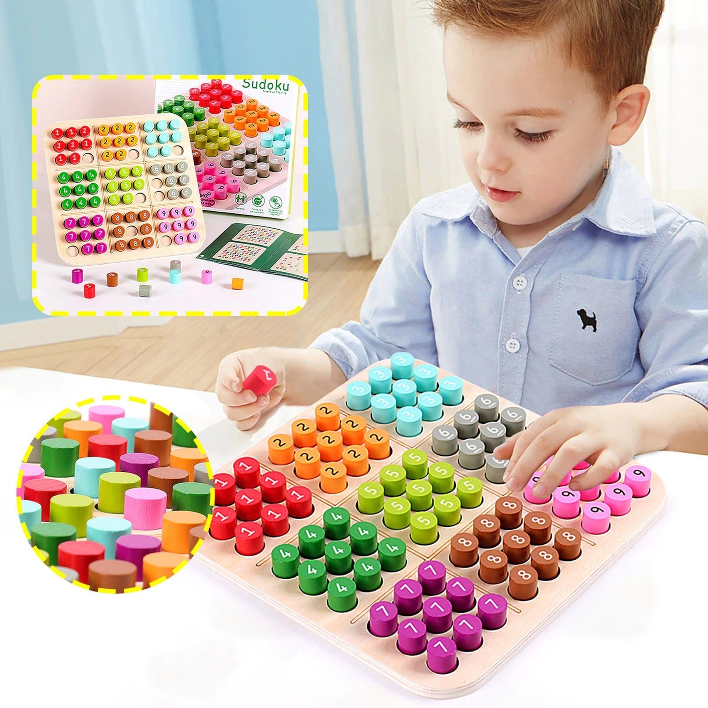 Herausfordernder Denksport – 3D-Holz-Sudoku