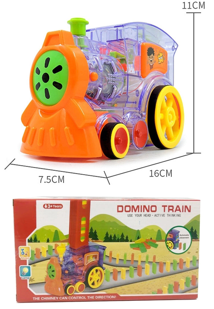 Automatische Domino-Lok – Perfekte Reihen für unvergesslichen Spaß