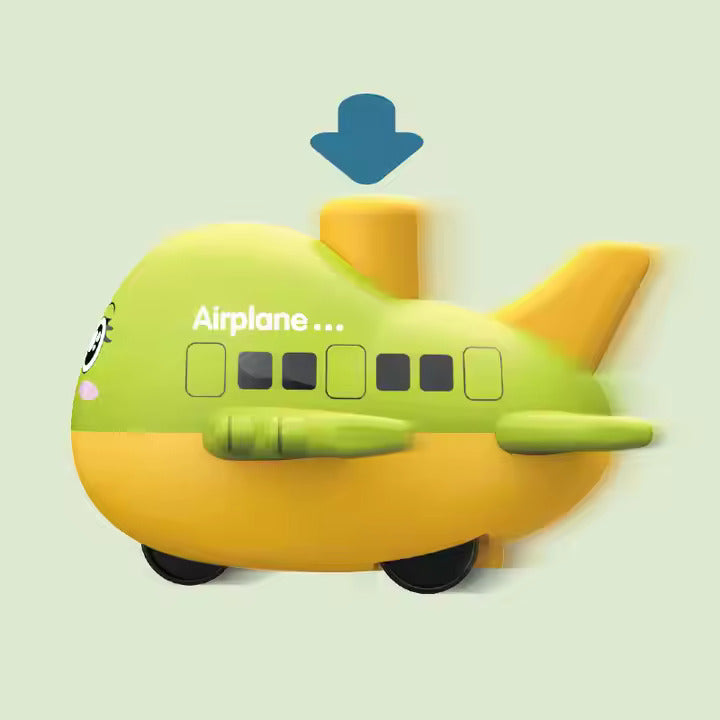 Flugspaß für Kinder – Drück & Fahr Spielzeug-Flugzeug