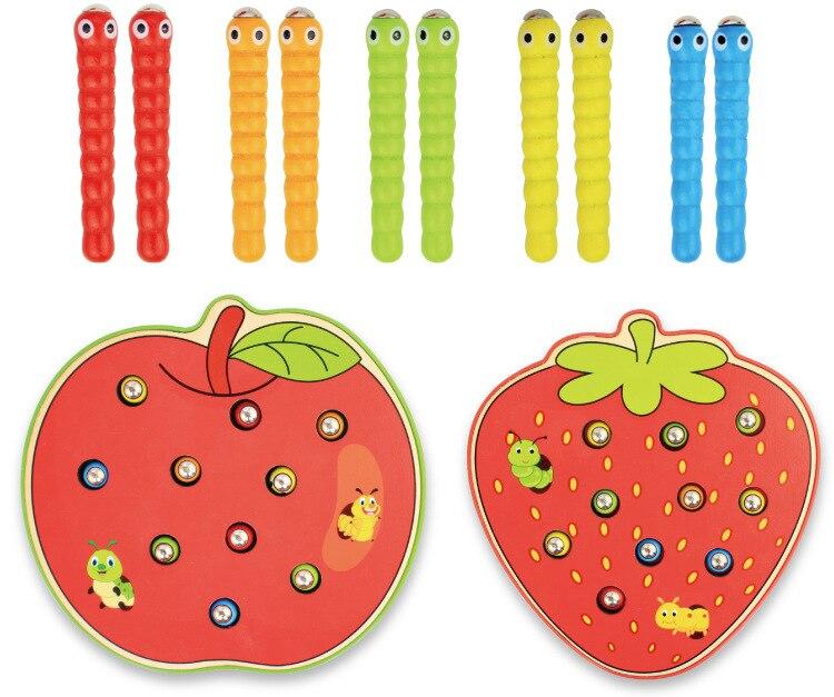 Faszinierender Angelspaß – Magnetisches Wurmspiel für Kinder