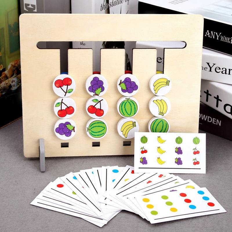 Montessori Lernspiel für Kinder – Farben- und Formen-Sortierpuzzle