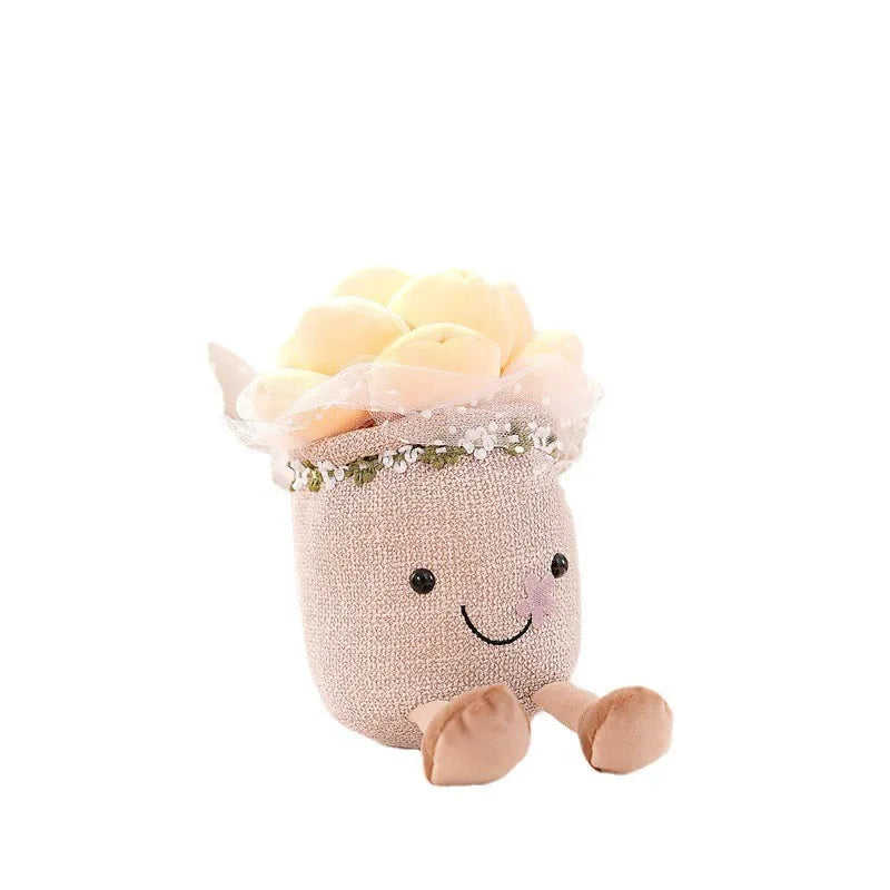 Fröhliche Blumen Kuscheltier – Süße Blumenfigur zum Kuscheln