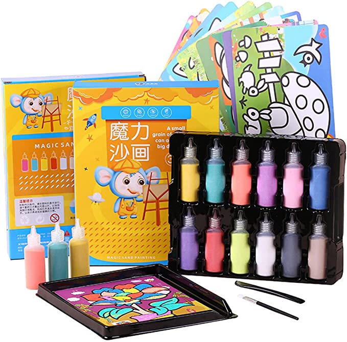 Kreativer Sandkunst-Spaß – Sandmalerei Set für Kinder