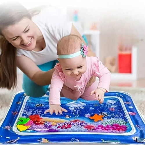 Wassermatte für Babys – Fördert Bauchlagezeit und Motorikentwicklung