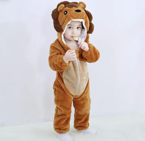 Niedlicher Tier-Motiv Babystrampler