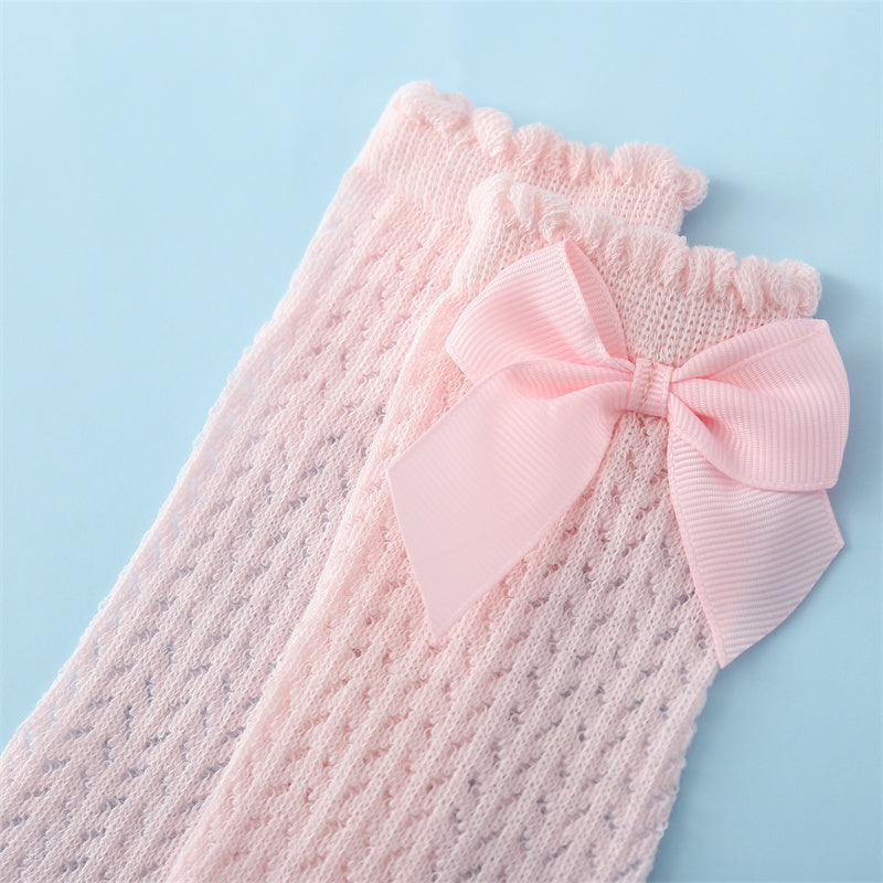 Baumwoll-Babysocken mit Niedlicher Schleife – Bequem und Stylisch für Kleine Füße
