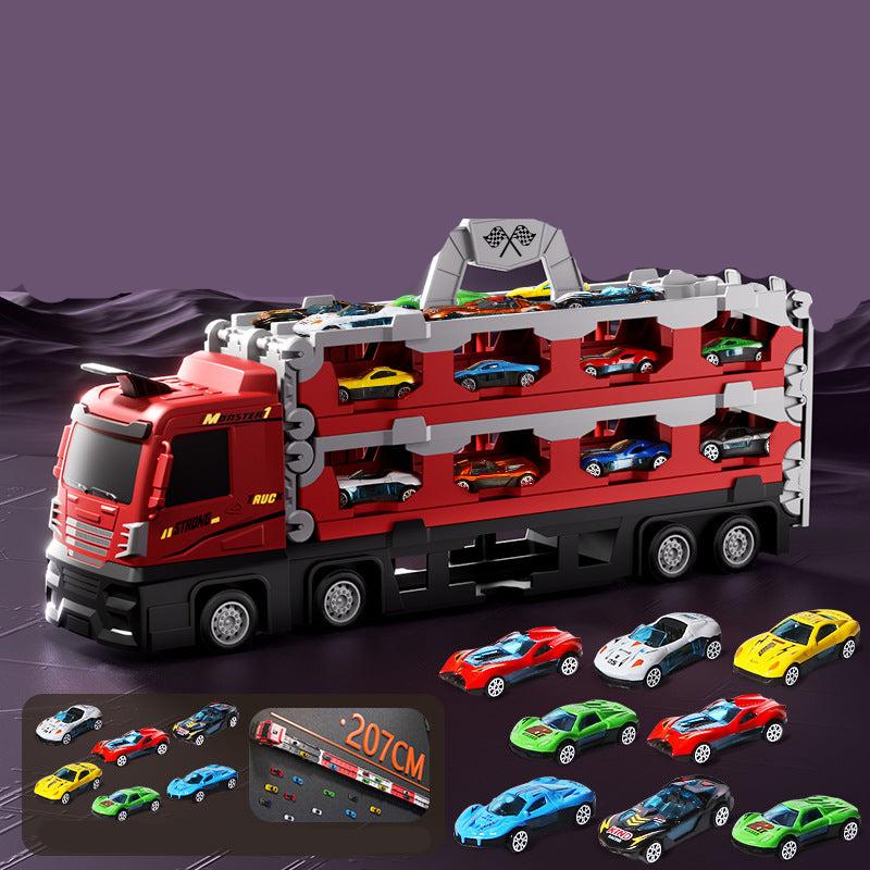 2in1 Klappbare Lastwagen Rennstrecke für Kinder