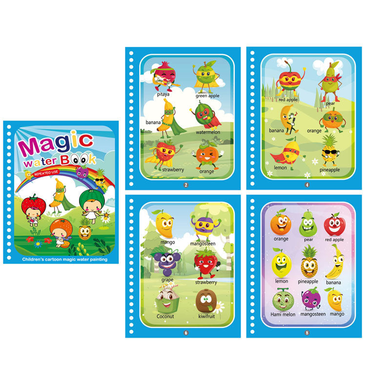 Wasser-Malbuch für Kinder – Magische Farben