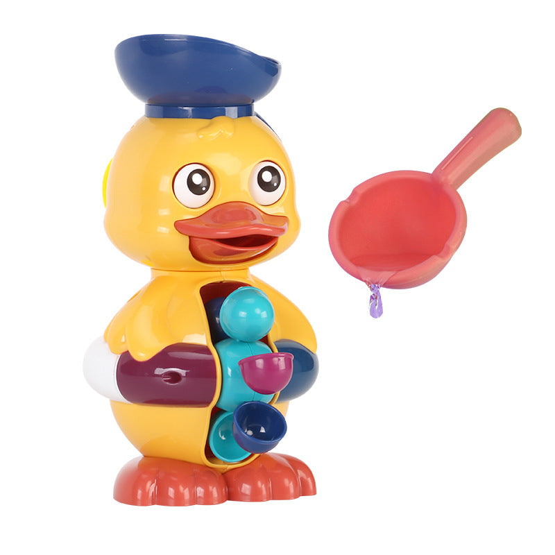 Interaktive Badeente mit Wasserrad