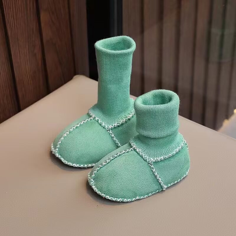 Gemütliche Baby Boots mit weichem Fellfutter für kalte Tage