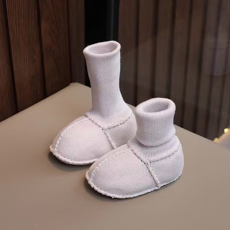 Gemütliche Baby Boots mit weichem Fellfutter für kalte Tage