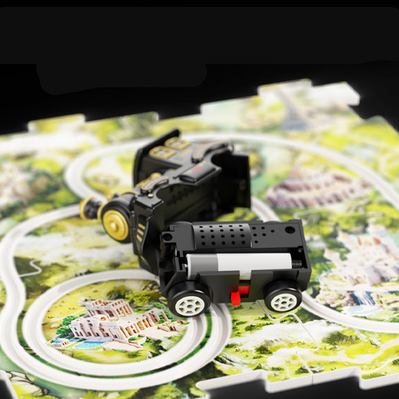 Weihnachtszauber – Puzzle-Eisenbahn Spielset für Kinder