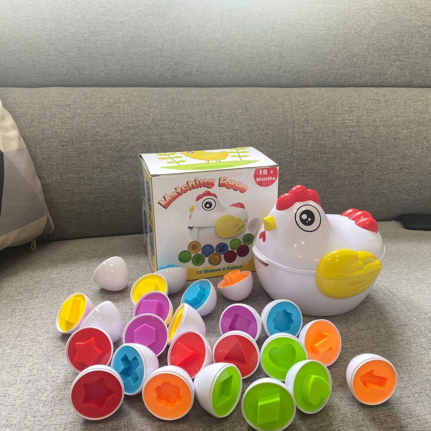 Buntes Lern-Eier-Set für Kinder